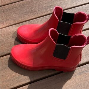 Polo by Ralph Lauren Red Chelsea Rain Boots
